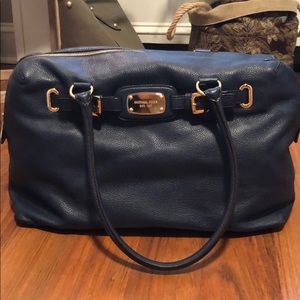 Michael Kors Blue Leather Tote